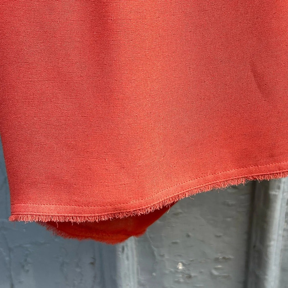 FENDI Orange Ruffle Front Silk Skirt, size 44 - Picture 10 of 12